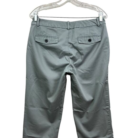 Dockers Womens Capri Pants Stretch Flat Front Flap Pockets Zip Fly Gray Size 6 - Picture 6 of 6